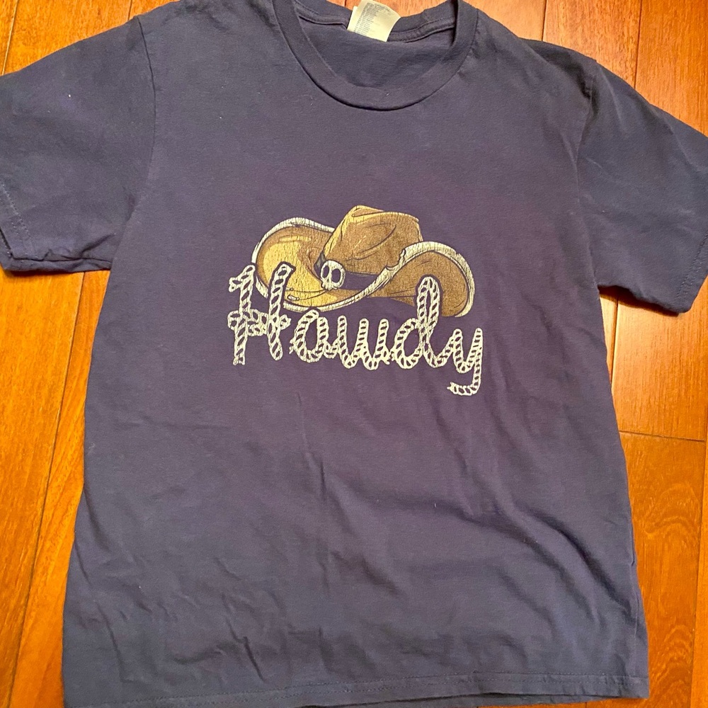 Howdy Kids' Navy Blue T-Shirt size medium